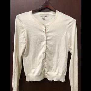 Cream colored cardigan